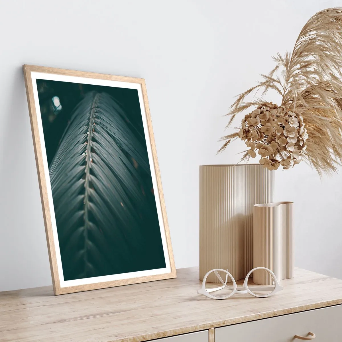 Poster in light oak frame - Precision of Nature - 61x91 cm