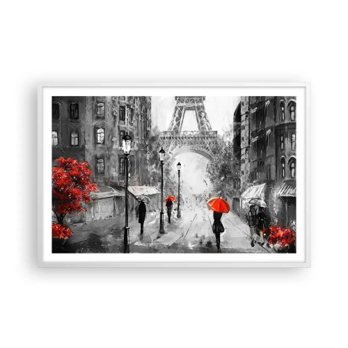 Poster in white frmae - All Roads Lead to Her - 91x61 cm