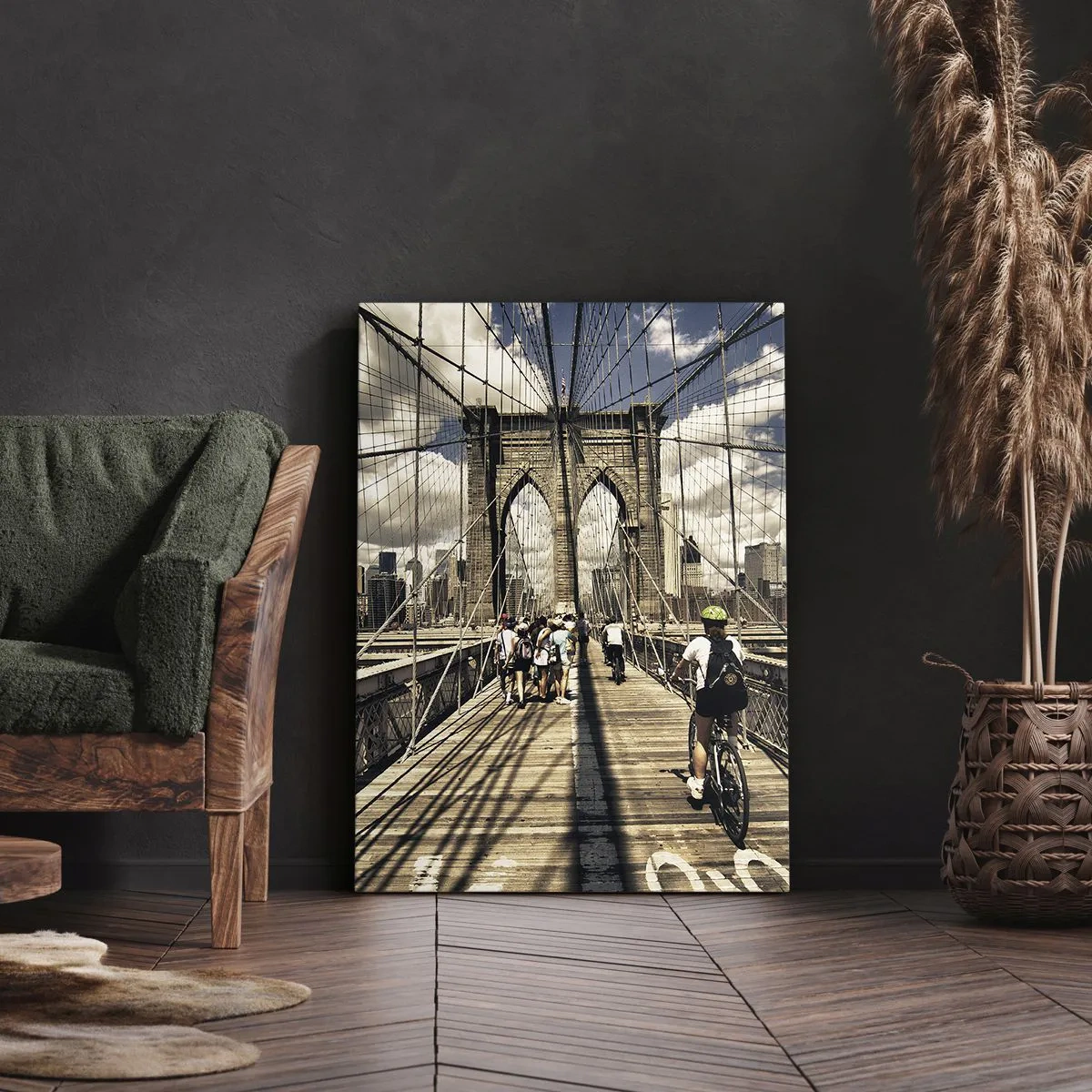 Canvas picture - Straight to the Heart of the City - 45x80 cm