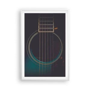 Poster in white frmae - A Moment Before It Sounds - 61x91 cm