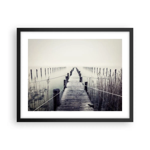 Poster in black frame - Immerse Yourself in Peace - 50x40 cm