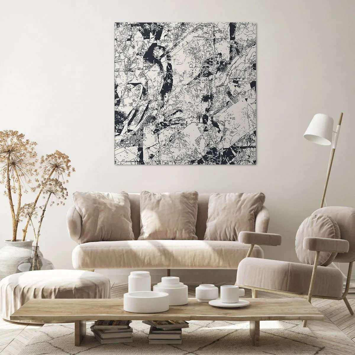 Canvas picture - Infilitration of Opposites - 40x40 cm