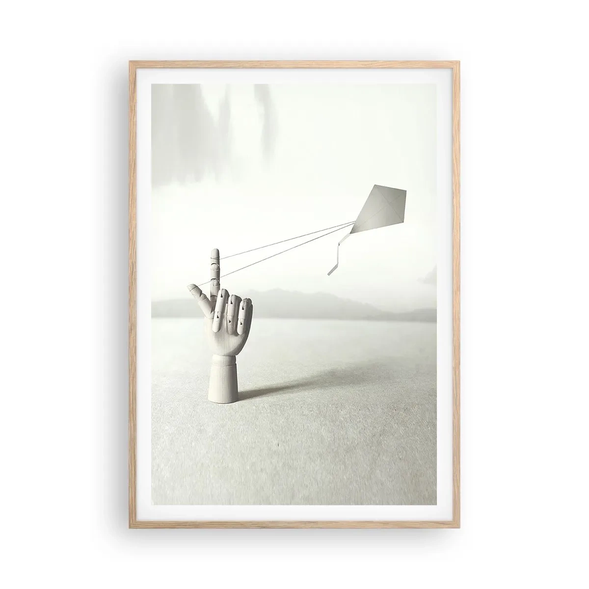 Poster in light oak frame - Test of Strengths - 70x100 cm