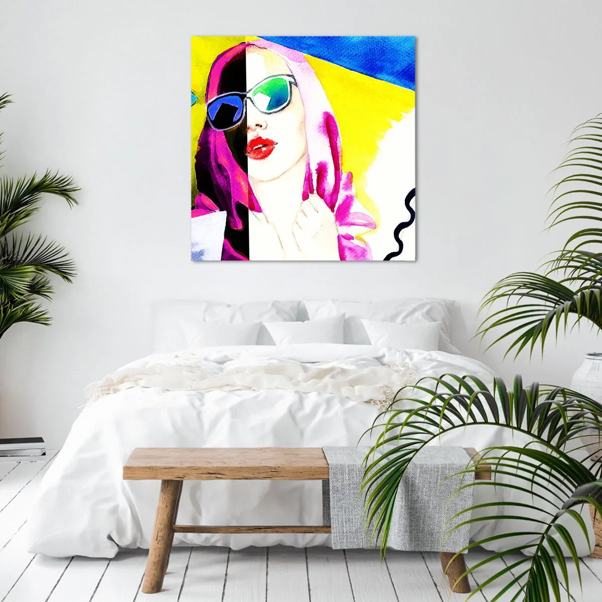 Canvas picture - I Am not White I Am not Black - 50x50 cm