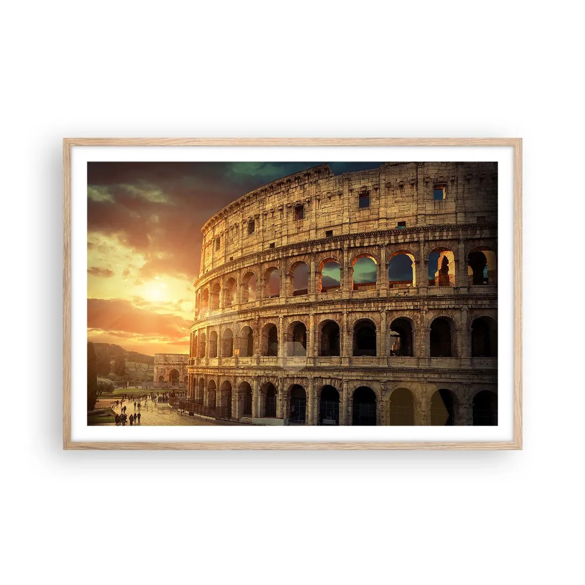 Poster in light oak frame - Colossal Impression - 91x61 cm
