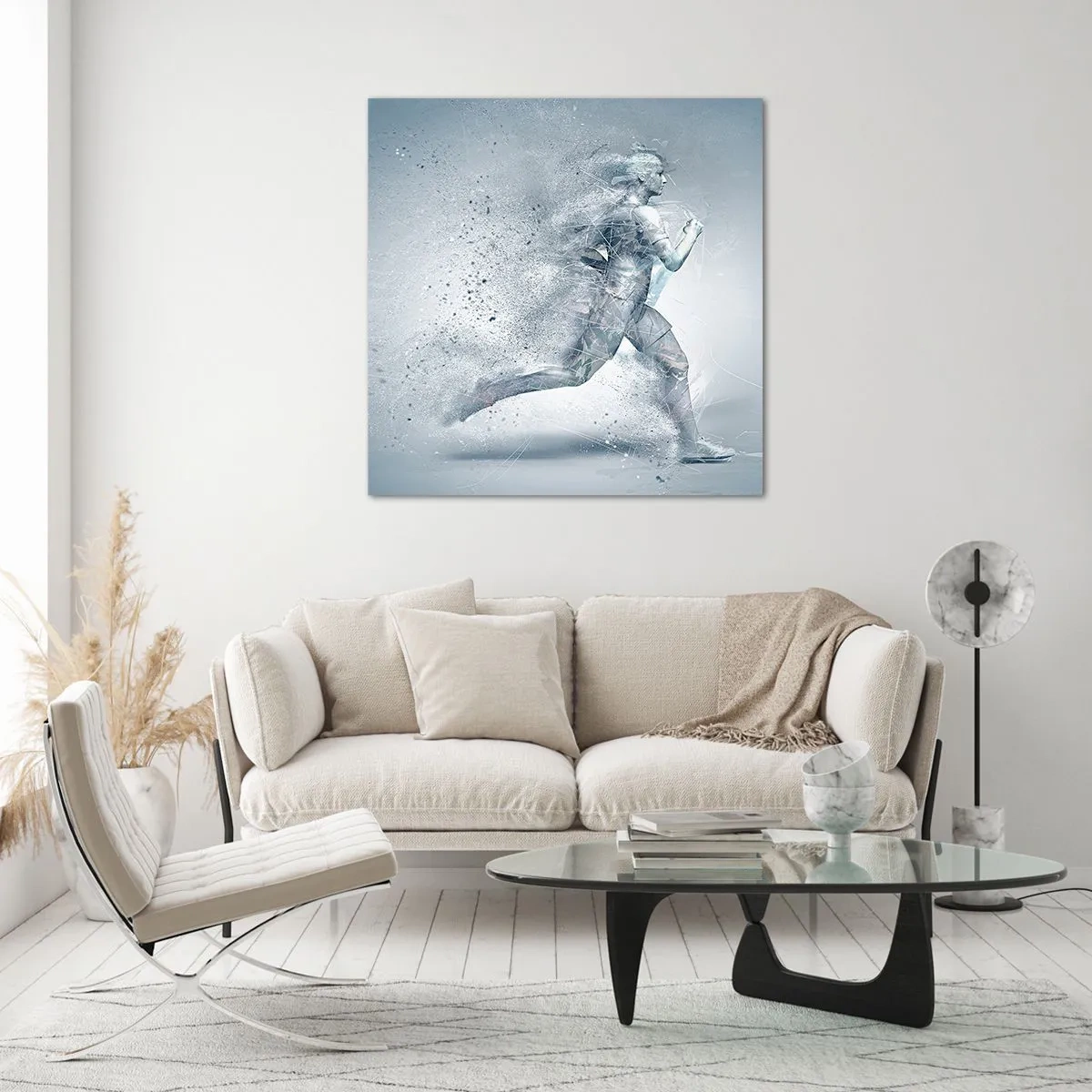 Glass picture - Crystally Clear Energy - 30x30 cm