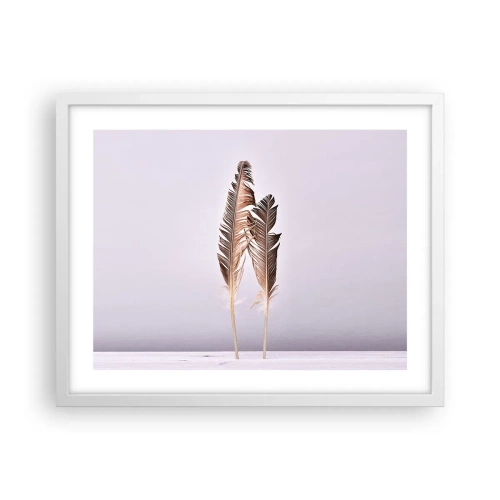 Poster in white frmae - Against Nothingness - 50x40 cm