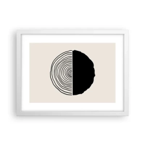 Poster in white frmae - Half-half - 40x30 cm