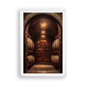 Poster in white frmae - Atmospheric Cellar - 61x91 cm