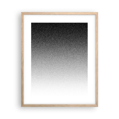 Poster in light oak frame - Towards Light - 40x50 cm