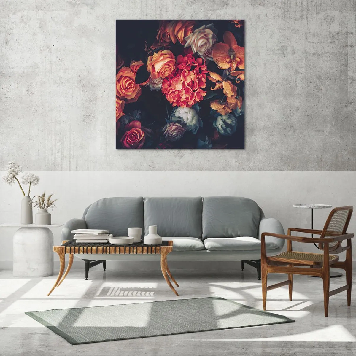 Glass picture - Like at Dutch Masters - 50x50 cm