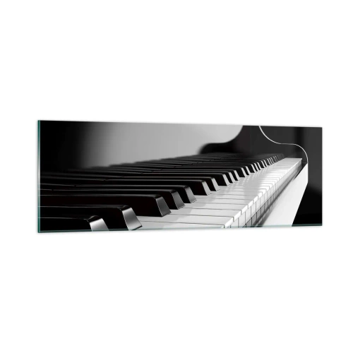 Glass picture - Harmony of Shapes and Colours - 90x30 cm