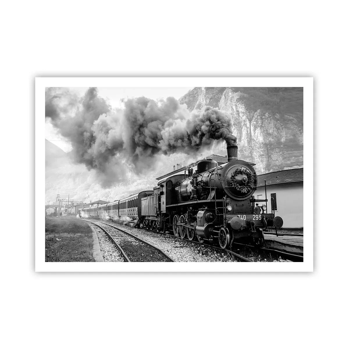 Poster - Standing at the Station... - 100x70 cm