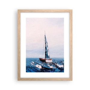 Poster in light oak frame - Brotherhood of Wind - 30x40 cm