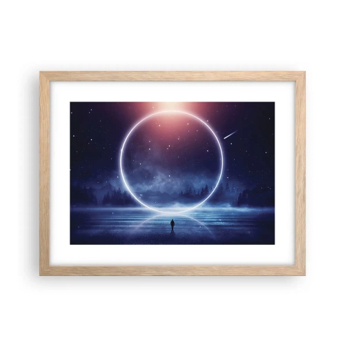 Poster in light oak frame - They are Already Here… - 40x30 cm