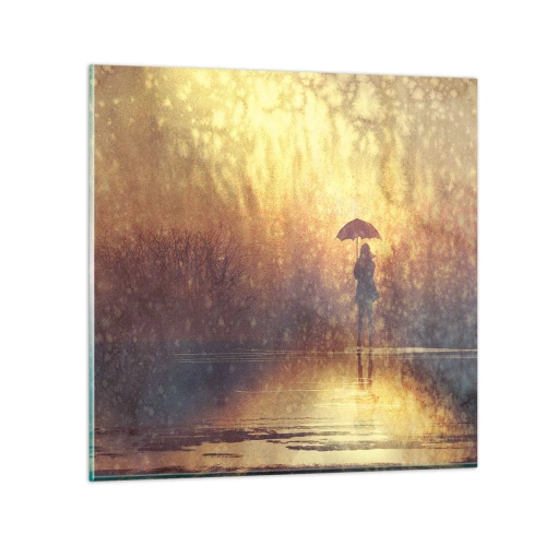 Glass picture - I Think Someone Is Watching Me - 30x30 cm