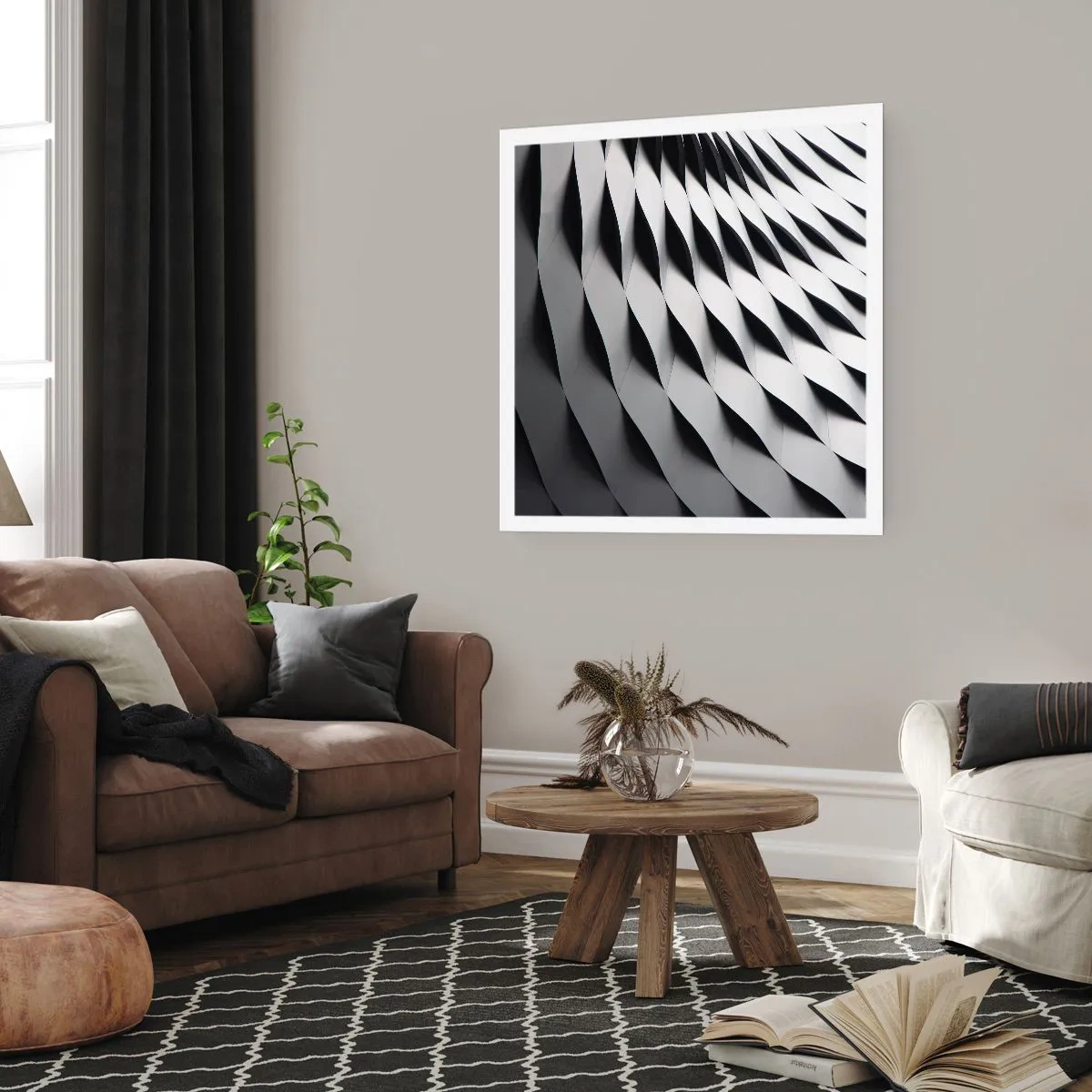 Poster - On the Surface of the Wave - 60x60 cm