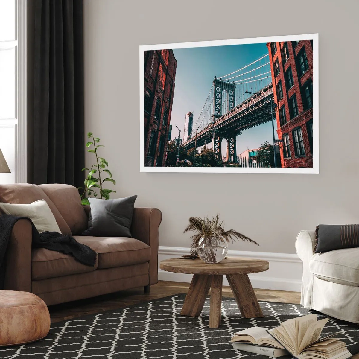 Poster - Over the City Waves - 70x50 cm