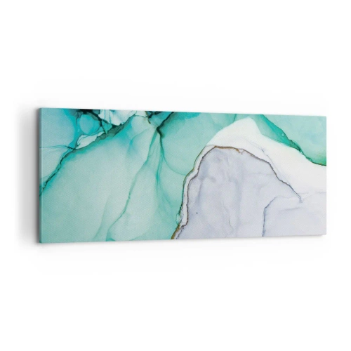 Canvas picture - Study in Turquoise - 120x50 cm