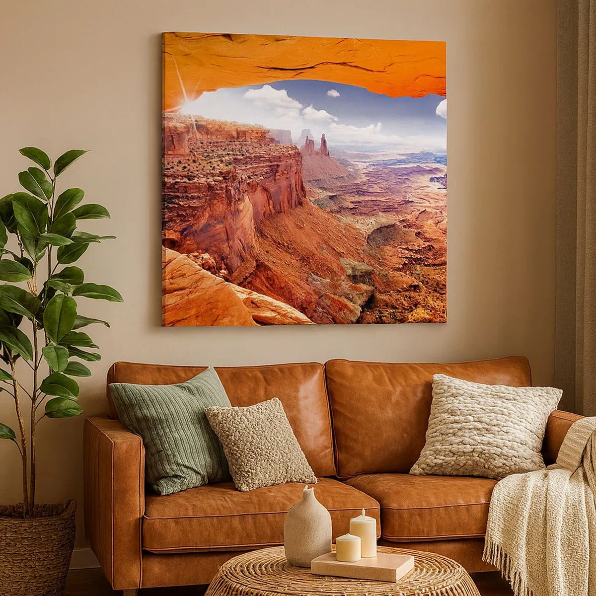 Canvas picture - Sculpted by Nature - 30x30 cm