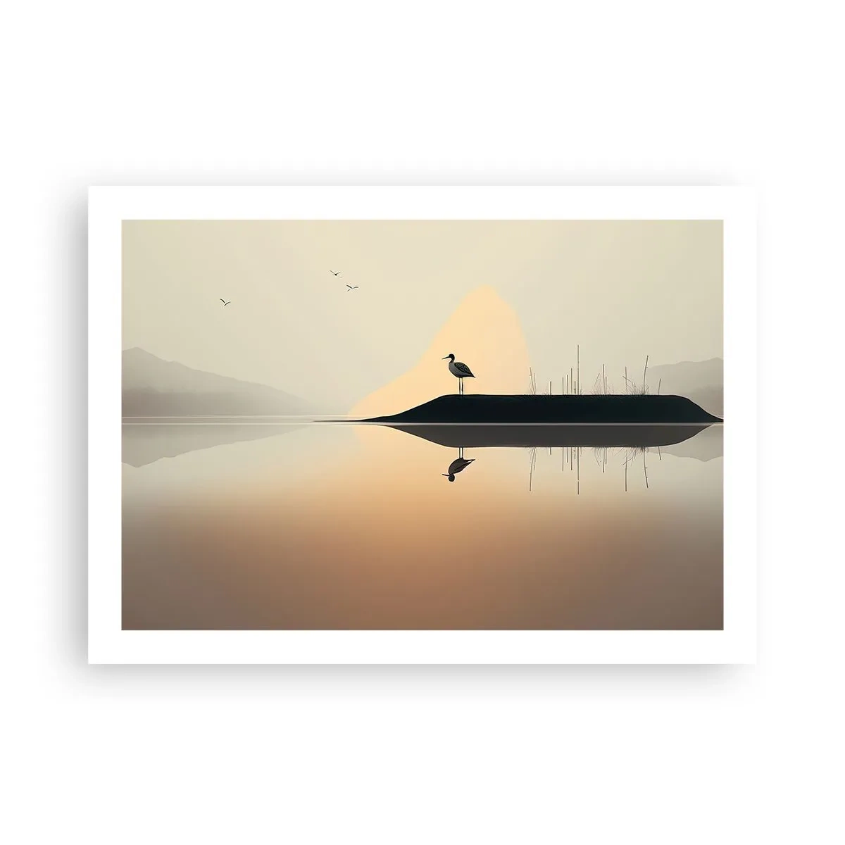 Poster - Gentleman on the Lake - 70x50 cm