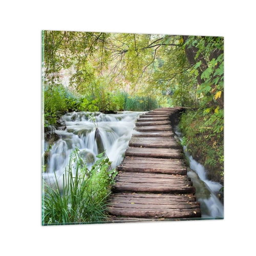 Glass picture - Not Such Quiet Water - 60x60 cm