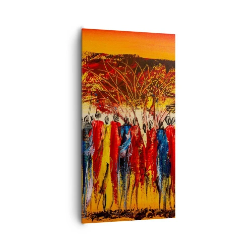 Canvas picture - Marching in the Rhythm of Tam-tam - 65x120 cm