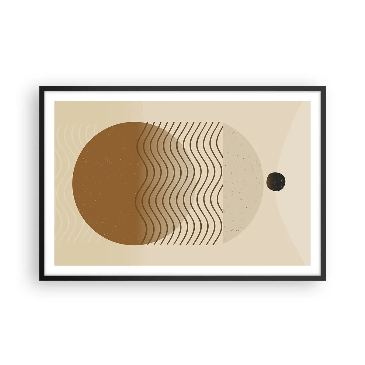 Poster in black frame - About the Origin of Geometrical Figures - 91x61 cm
