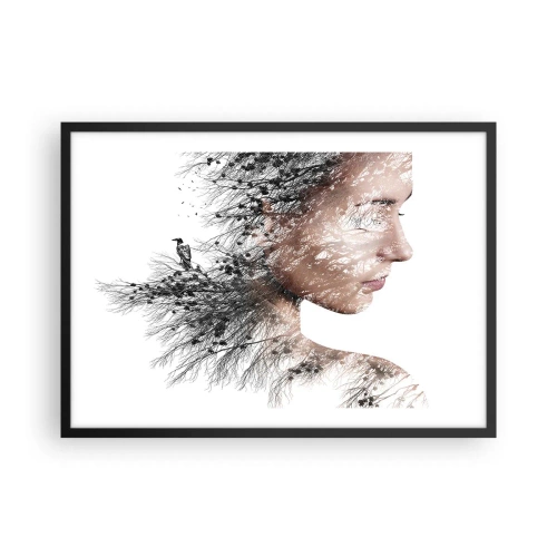 Poster in black frame - Spirit of a Forest - 70x50 cm