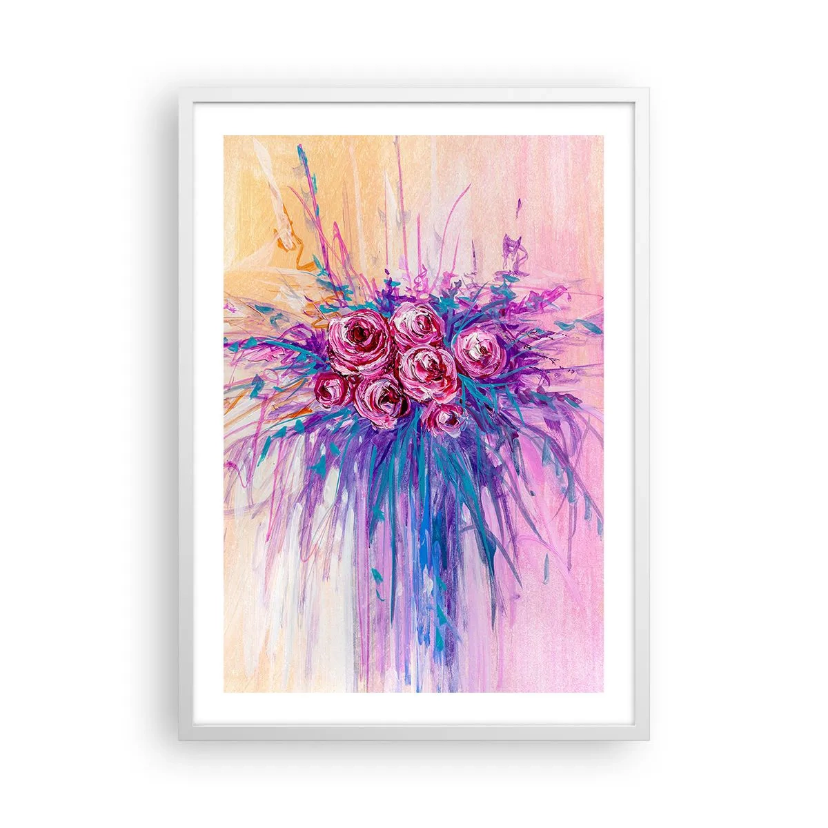 Poster in white frmae - Rose Fountain - 50x70 cm