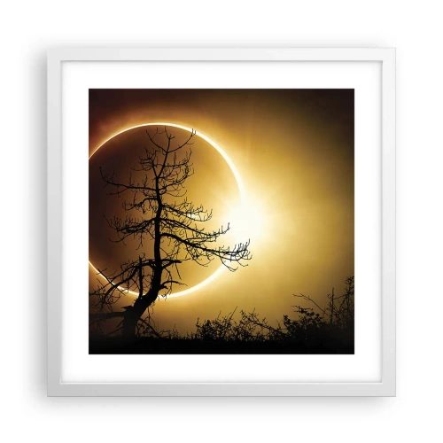 Poster in white frmae - Total Eclipse - 40x40 cm
