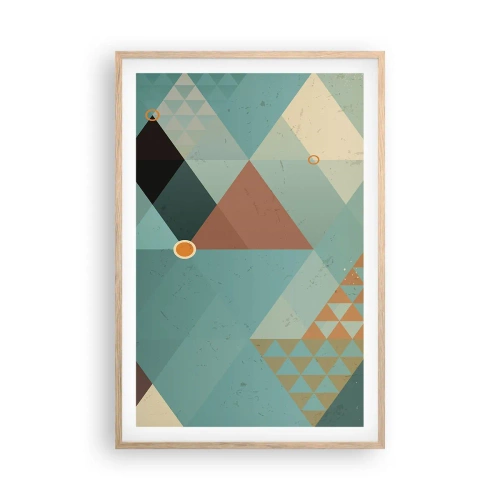 Poster in light oak frame - Unity in Multitude, Multitude of Unity - 61x91 cm