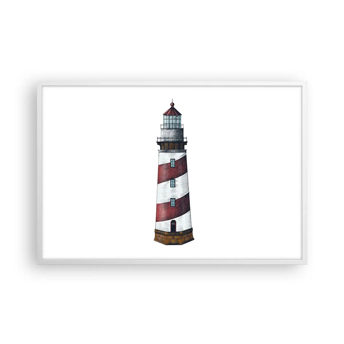 Poster in white frmae - Always on Guard - 91x61 cm