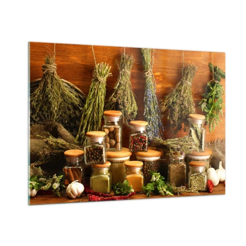 Glass picture - Kitchen Magic - 100x70 cm