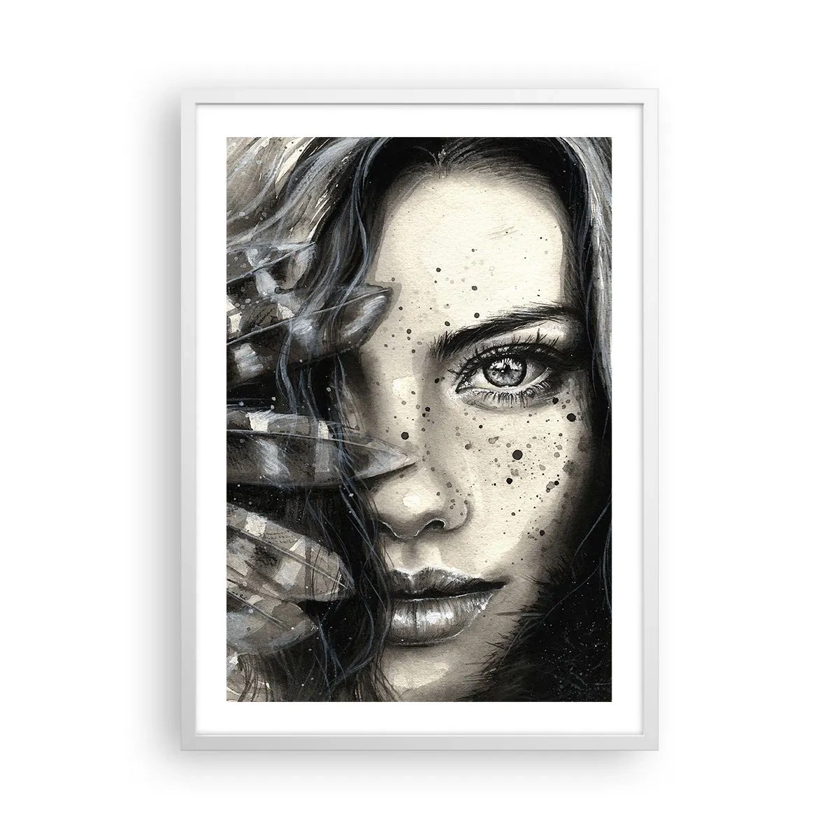 Poster in white frmae - Wild Beauty - 50x70 cm