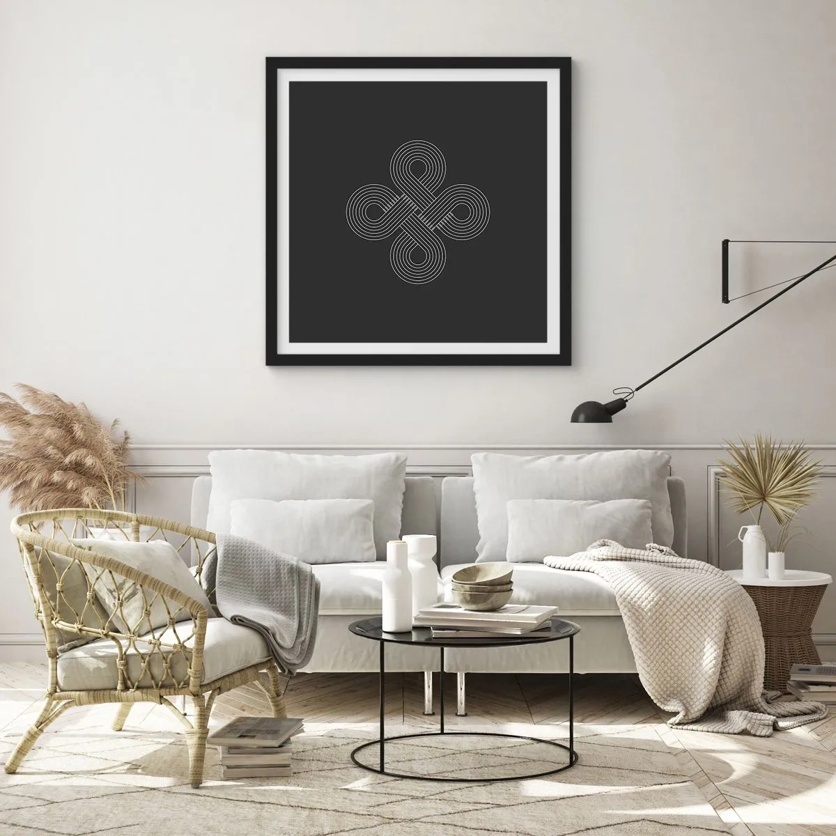 Poster in black frame - In Celtic Spirit - 40x40 cm