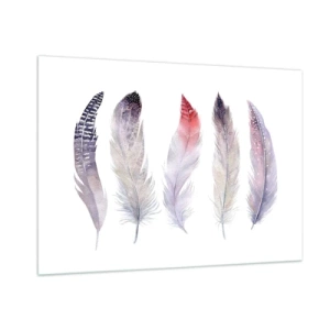 Glass picture - Delicate Like Pink Fog - 100x70 cm