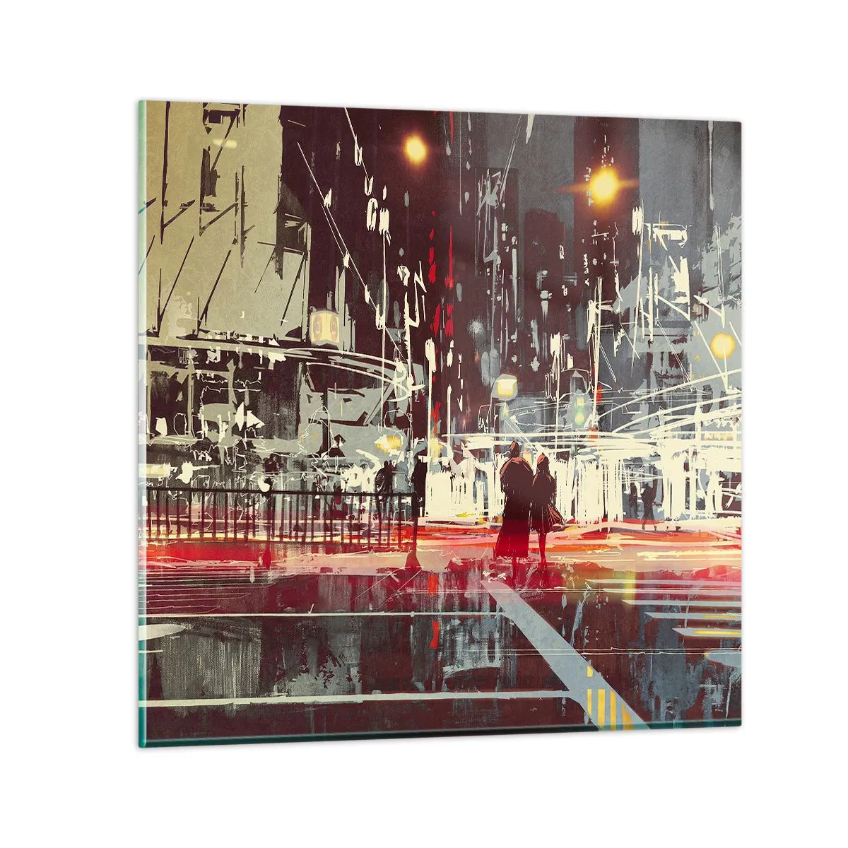 Glass picture - Big City Trip - 70x70 cm