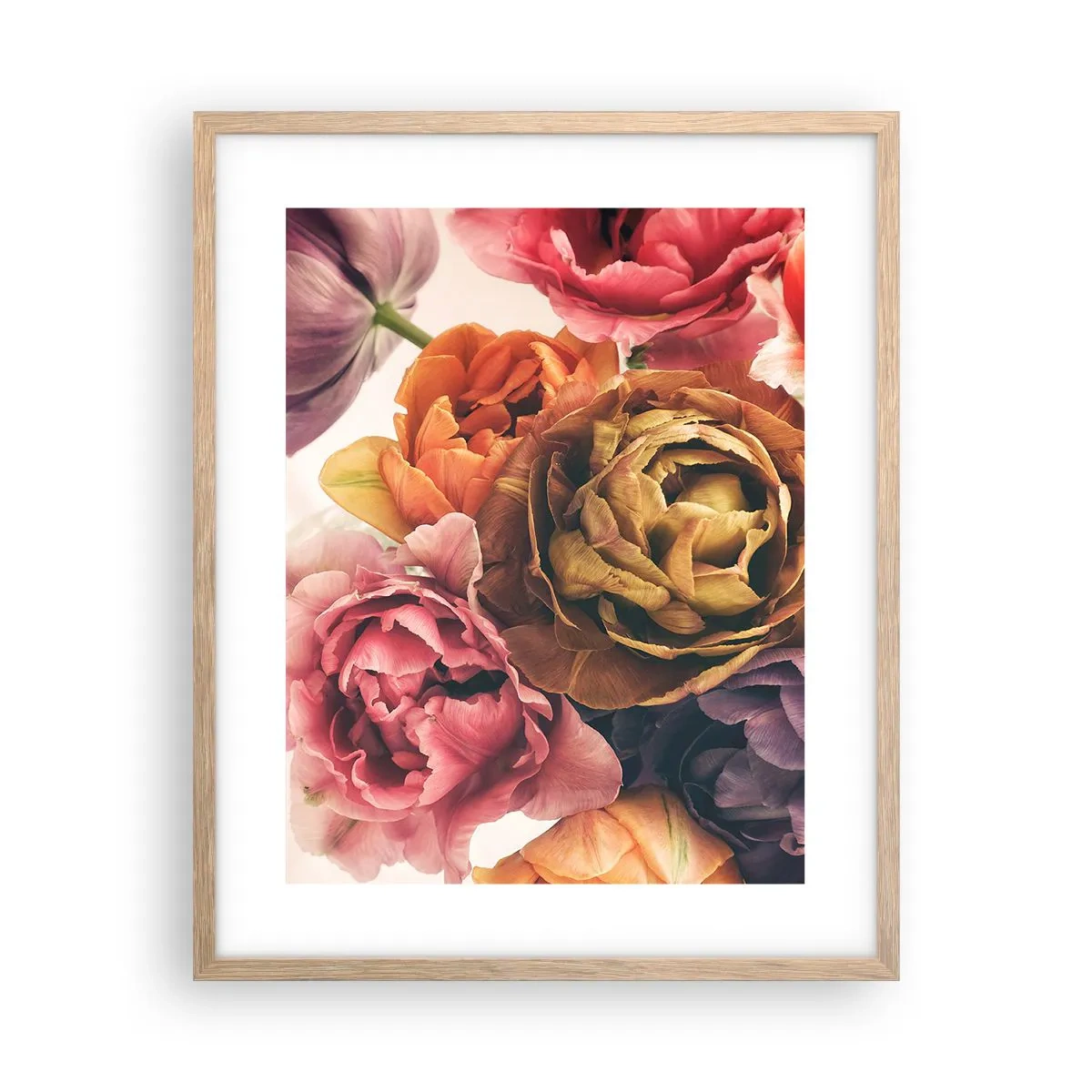 Poster in light oak frame - Celebration of Life - 40x50 cm