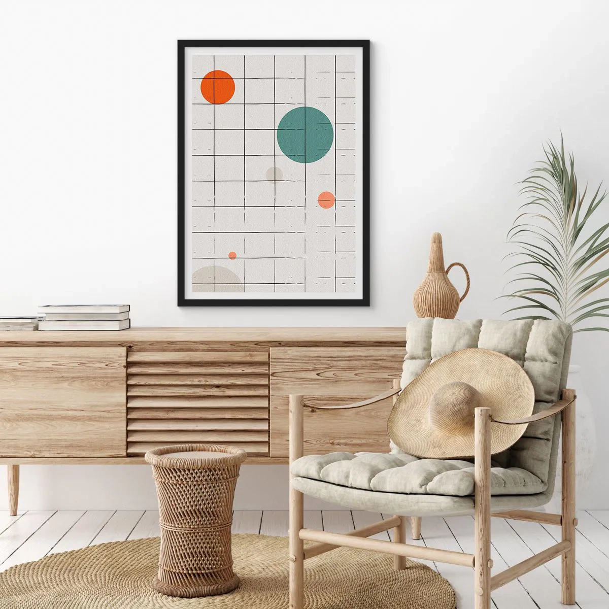Poster in black frame - Imprisoned. Us or Them? - 30x40 cm