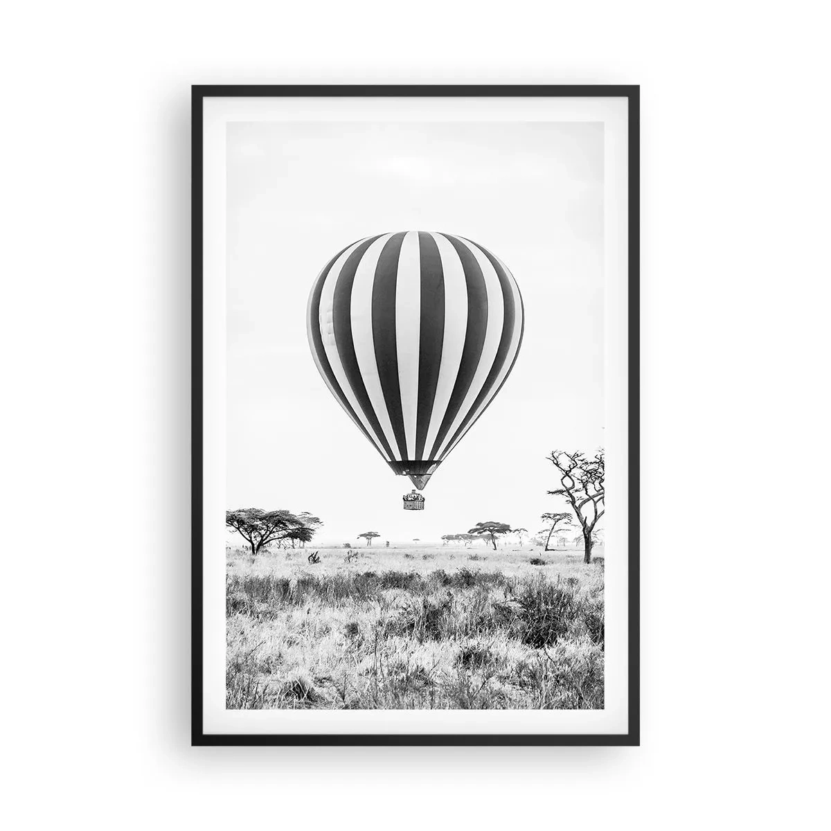 Poster in black frame - Over the Savannah - 61x91 cm