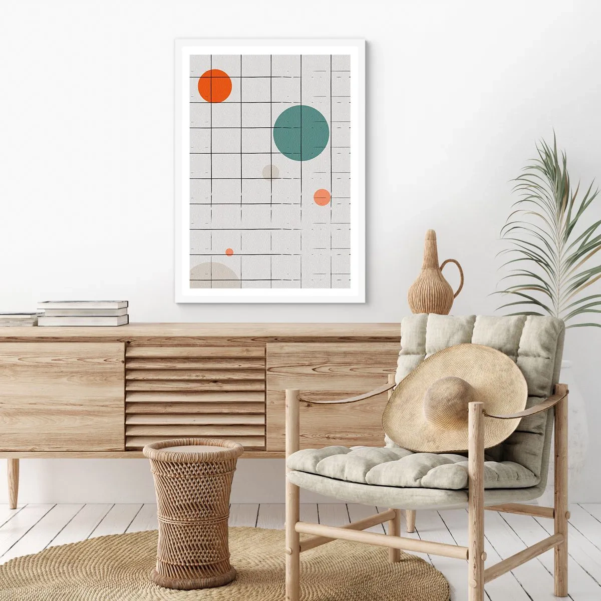 Poster in white frmae - Imprisoned. Us or Them? - 50x70 cm