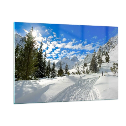 Glass picture - In Snow and in the Sun - 120x80 cm