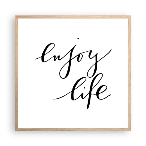 Poster in light oak frame - Nothing to Add… - 60x60 cm