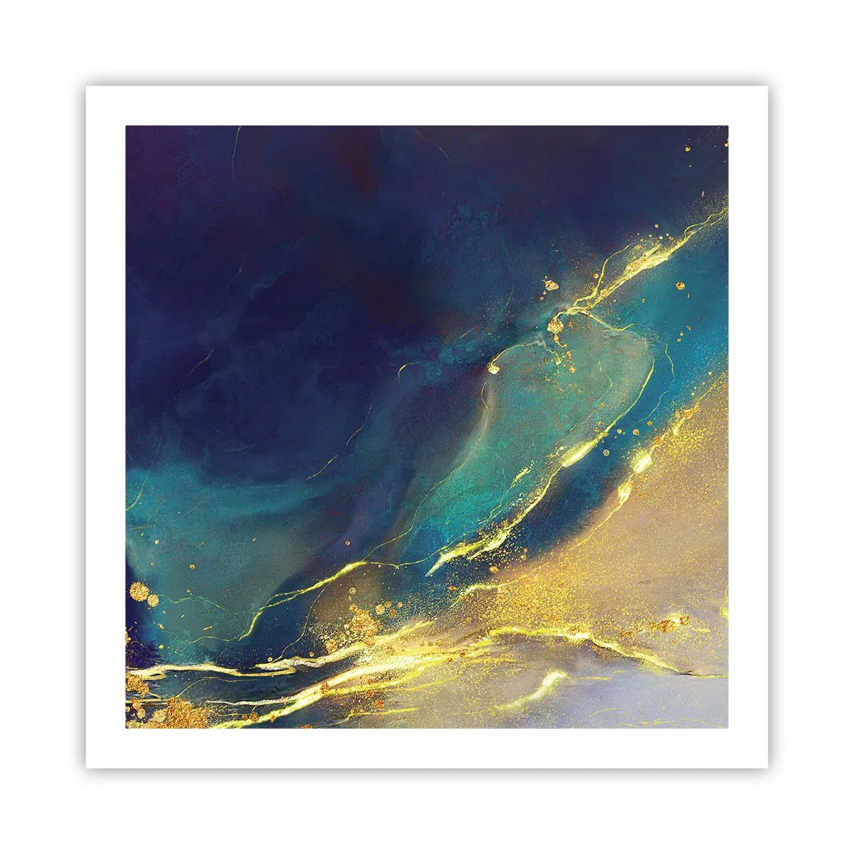 Poster - Golden Flood - 60x60 cm
