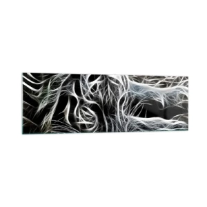 Glass picture - Study in Lightness of Cats - 160x50 cm