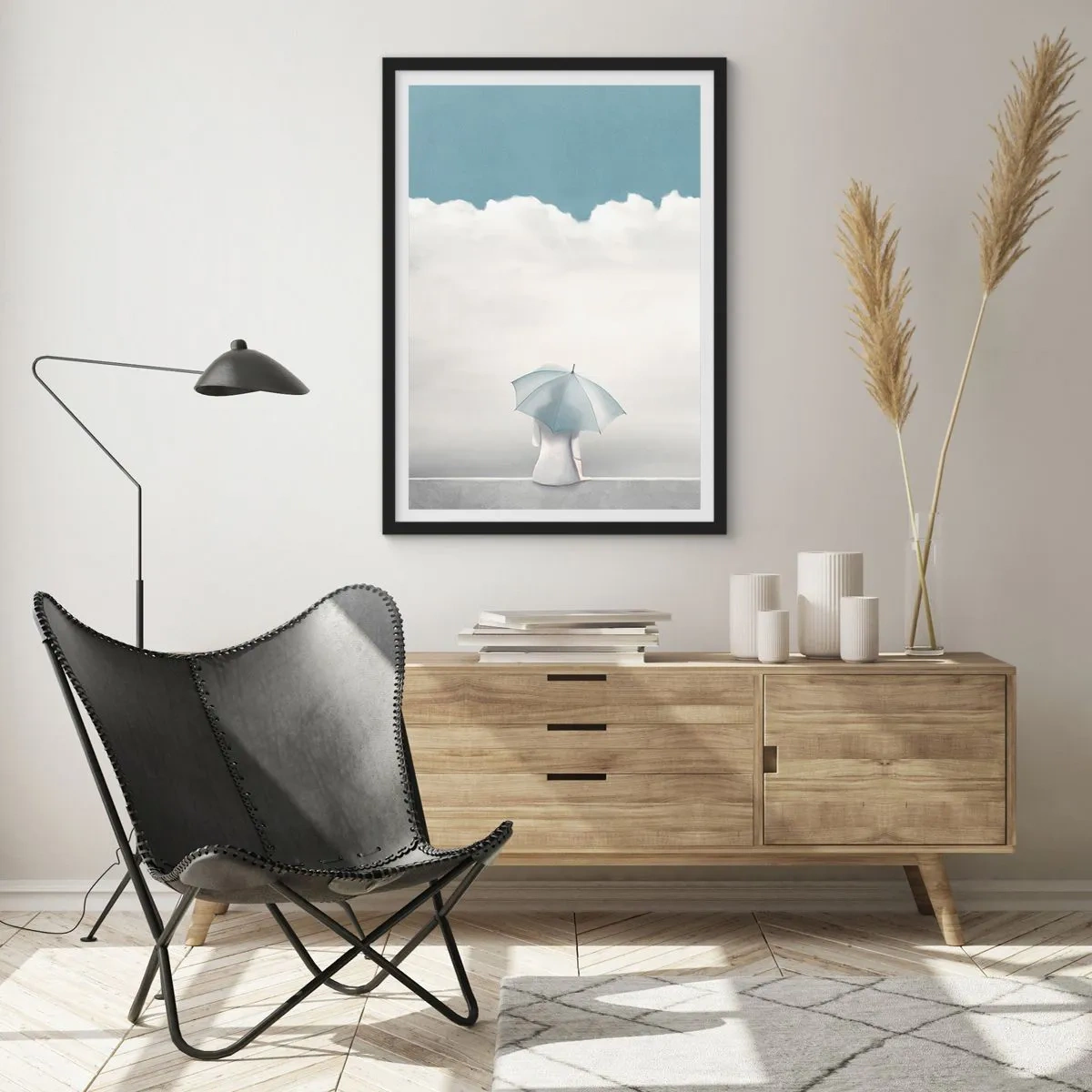Poster in black frame - On the Edge of Reality and Dream - 30x40 cm