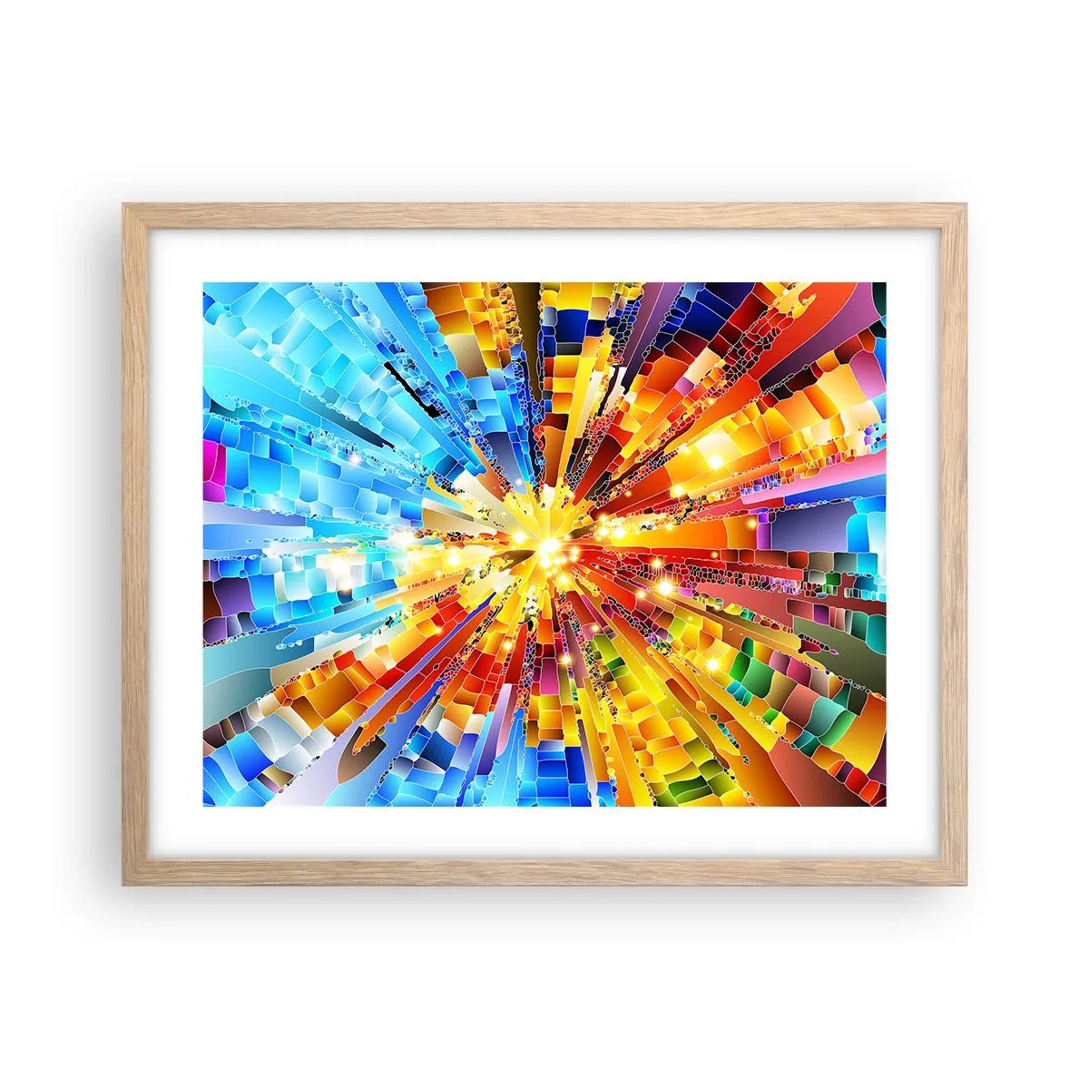 Poster in light oak frame - In Medias Res - 50x40 cm