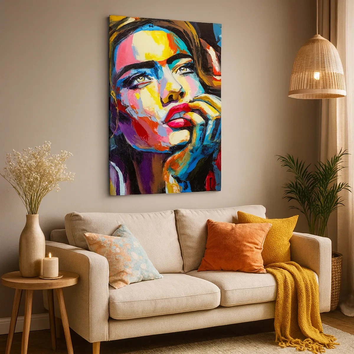 Canvas picture - Dreams Like Birds Flying in the Sky - 50x70 cm