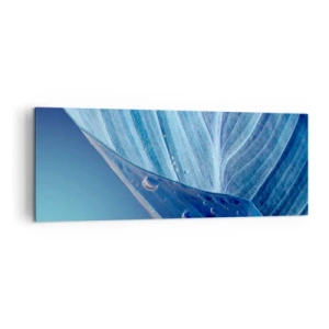 Canvas picture - Hidden Drops of Blue - 140x50 cm